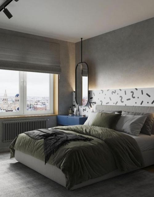 Оформляя спальную, следует обратить внимание на каждый элемент. 01