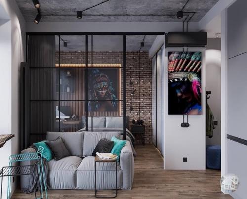 Лофт - стиль предлагает невероятные возможности для создания интерьера с интересными деталями. 01