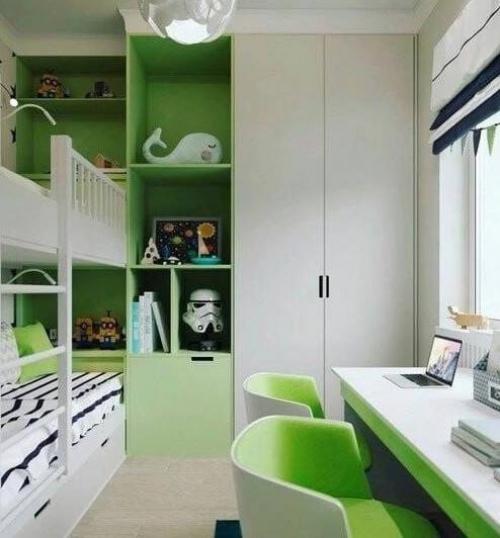 Добавление зеленых акцентов в оформление детской комнаты - это супер способ, чтобы сделать её яркой, уютной и привлекательной. 02