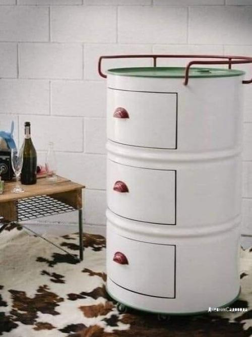 Необычное использование пустых бочек из под моторного масла. 03