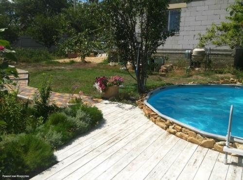 Одни выходные и полноценный бассейн готов на участке. 03