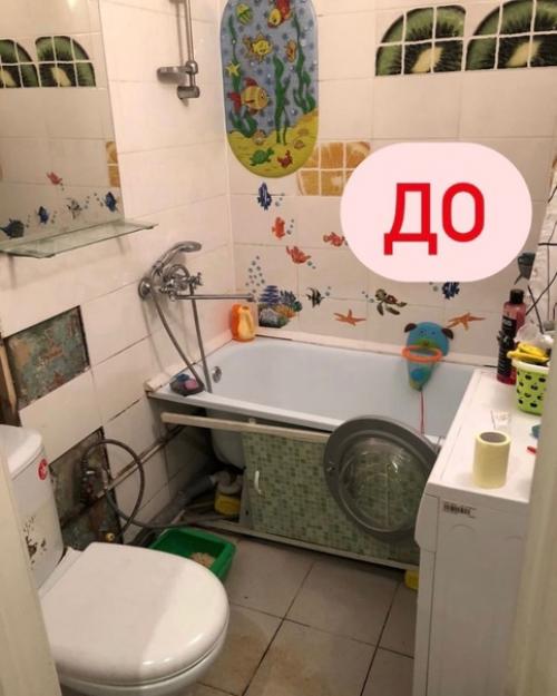 Кухню вам ранее скидывали, а вот наш санузел на 3, 5 кв.