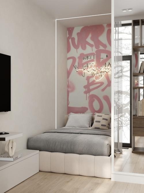 Квартира для молодой девушки в квартале бизнес-класса 27 м 2. 02