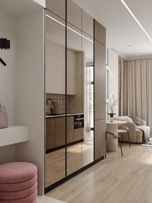 Квартира для молодой девушки в квартале бизнес-класса 27 м 2. 06