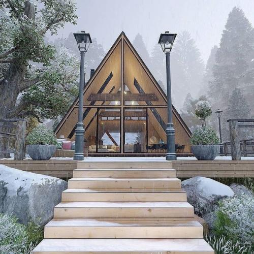 Загородный домик в стиле эко, посреди природы. 05