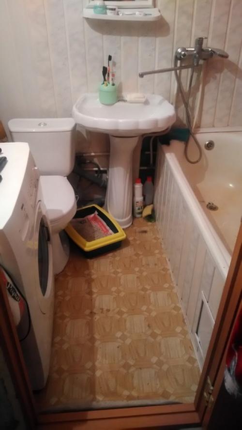 Преображение нашей ванной комнаты и санузла.