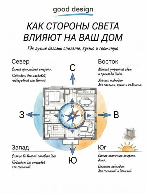 Ошибка при выборе сторон света = вечная борьба с холодом или светом.  