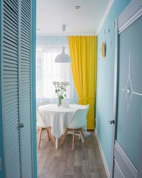 Сделали яркую, красивую и веселенькую кухню. 08