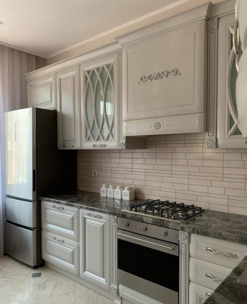 Моя кухня.  Обошлась нам она без малого в 400 000, площадь 9 квадратных метров. 04