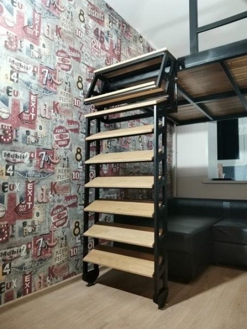 Моя квартира студия, которую оформил в стиле лофт. 06