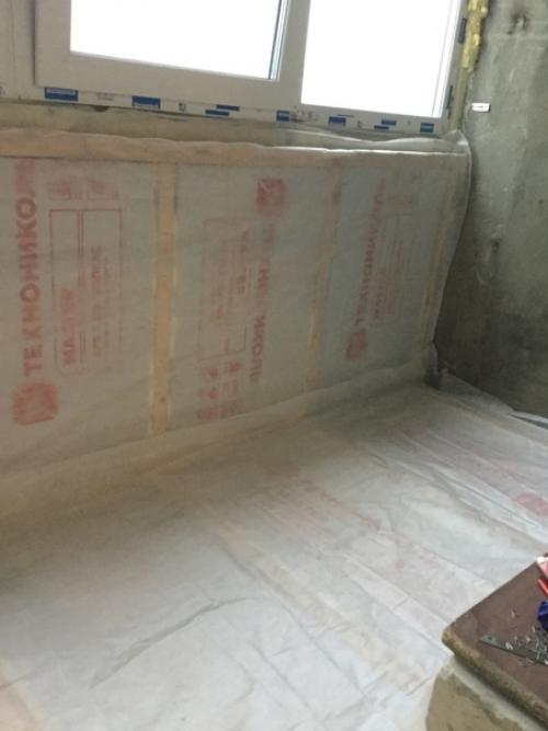 А это наше преображение лоджии.