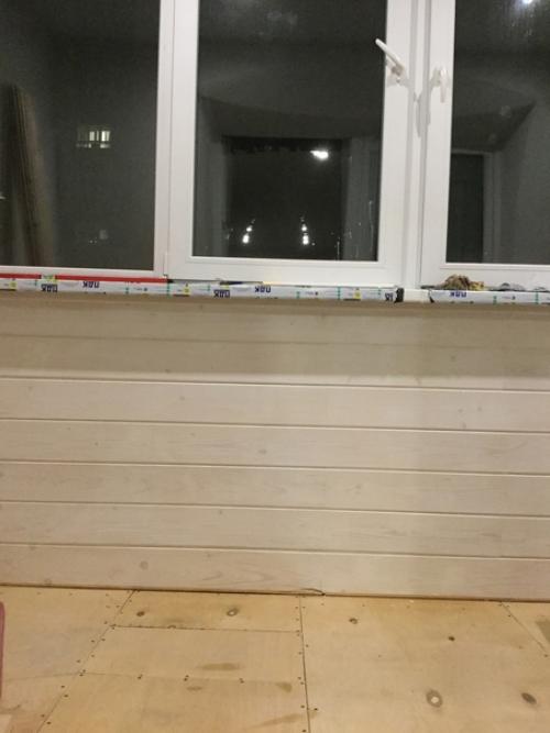 А это наше преображение лоджии. 05