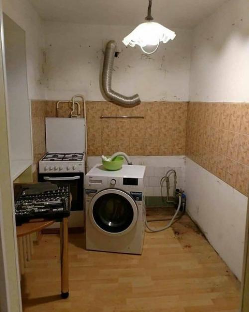 Проделанный ремонт у нас на кухне. 01