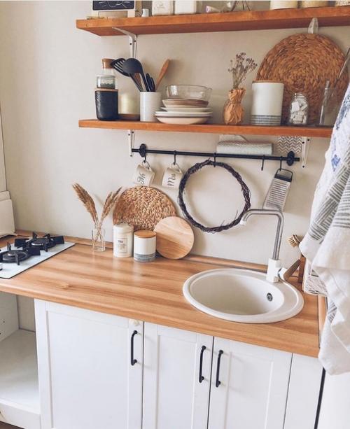 Наша кухня 6 м 2 выполненная в стиле Прованс, или как он там называется. 04