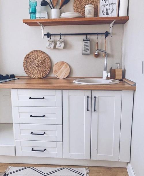 Наша кухня 6 м 2 выполненная в стиле Прованс, или как он там называется. 01