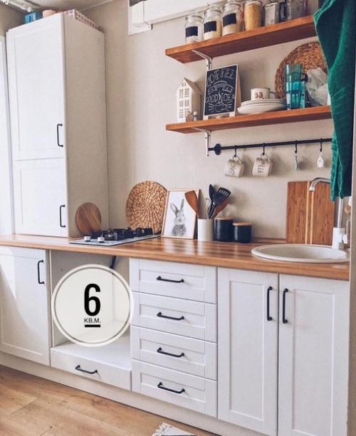 Наша кухня 6 м 2 выполненная в стиле Прованс, или как он там называется.