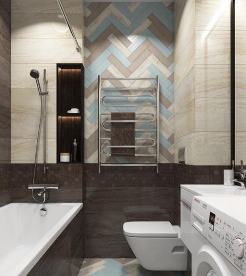 Вариант оформления ванной комнаты. 02