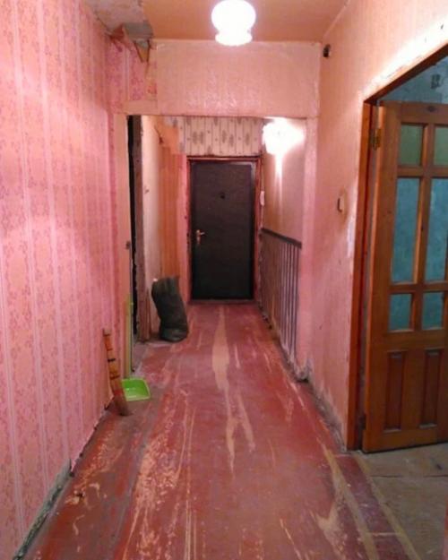 Какой был ремонт в нашей прихожей комнате, и какой стал.