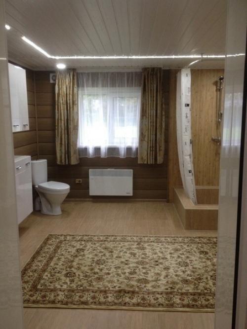 Вот такая ванная комната у нас вышла.
