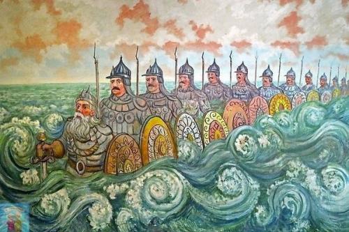 Школьный сторож из Екатеринбурга, которому на секундочку 90 лет, украсил стены школы сказочными картинами. 07