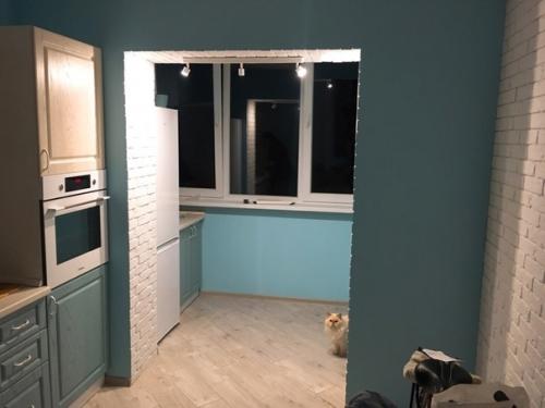 Закончили ремонт и даже как то не вериться, что кухня раньше выглядела совершенно иначе. 03