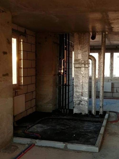 Реализация проекта ванной комнаты. 03