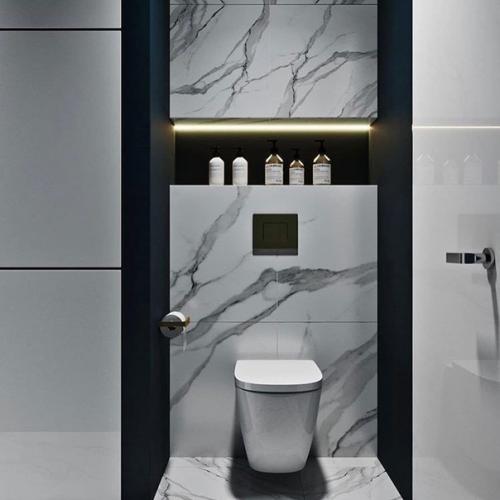 Насыщенный цвет в санузле. 01