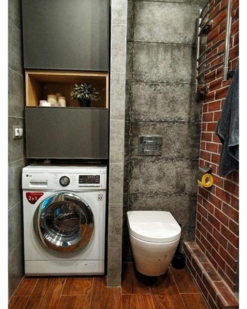 Оформили свою ванную комнату в стиле лофт. 01