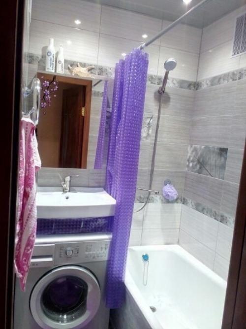 Симпатичный санузел и ванная комната. 02