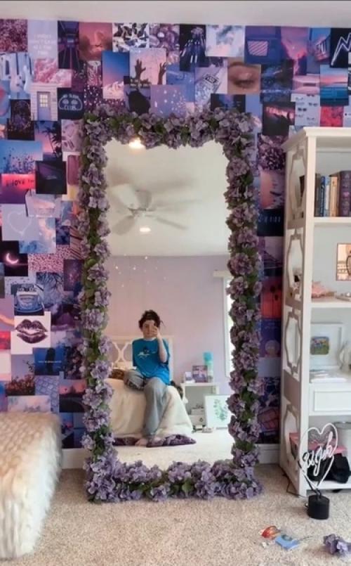 Недавно пришла идея украсить зеркало, а то как то печально оно выглядело. 07