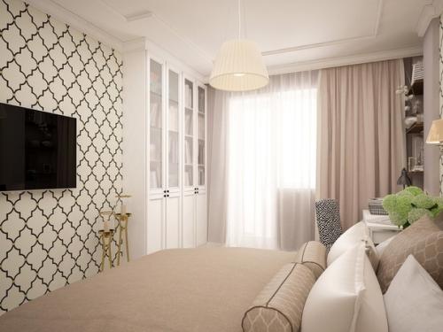 Дизайн - проект оформления спальни. 01