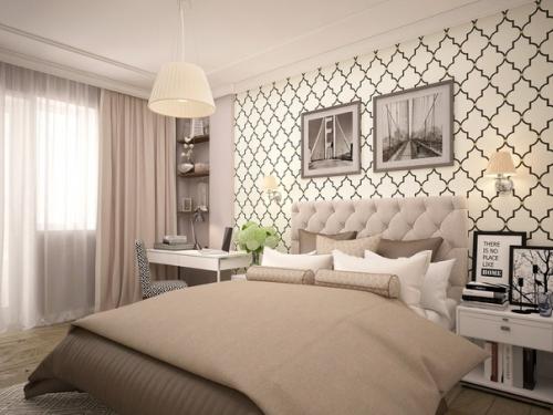 Дизайн - проект оформления спальни.