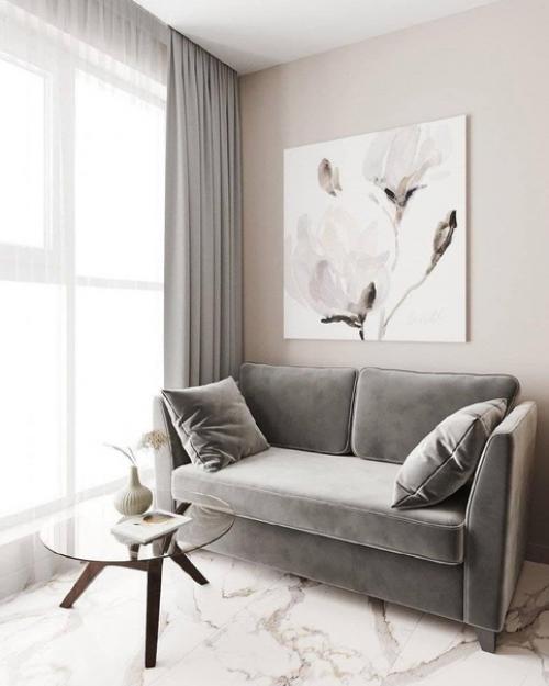 Квартира очаровательно оформлена с мягкими, стильными и нежными деталями. 03