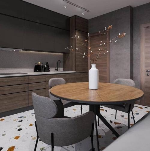 В данной квартире сочетаются современные элементы и простота. 07