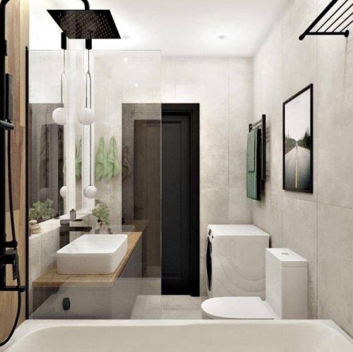 Используя бюджетные материалы, вы сможете создать привлекательную и стильную ванную комнату.