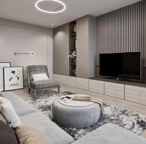 В данной квартире сочетаются современные элементы и простота. 02