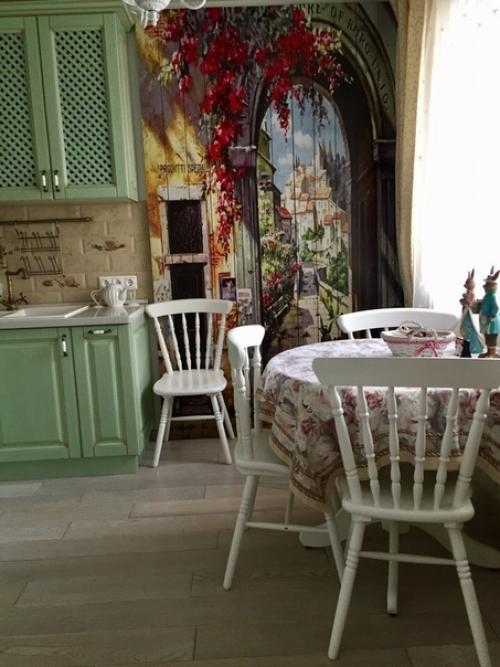 Моя кухня.  Прованс в чистом виде) место для уединения и отдыха, если кухня может быть такой. 01
