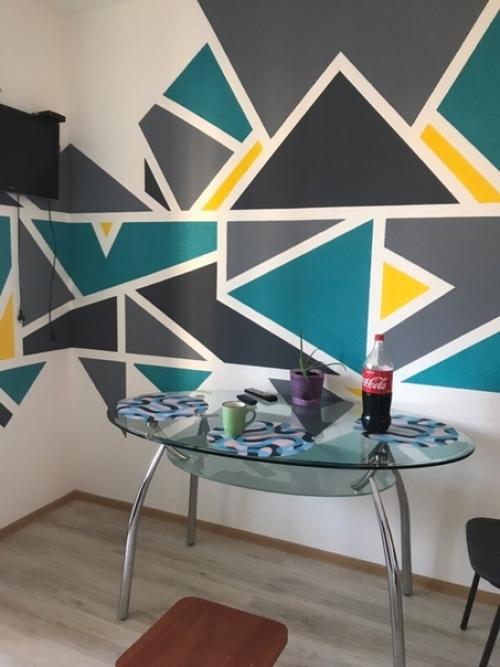 Наш ремонт.  Решили сделать современно и необычно) главный эксперт все одобрил и утвердил. 04