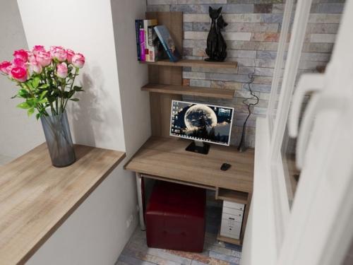 Решили объединить лоджию с комнатой, теперь пространства побольше стало.