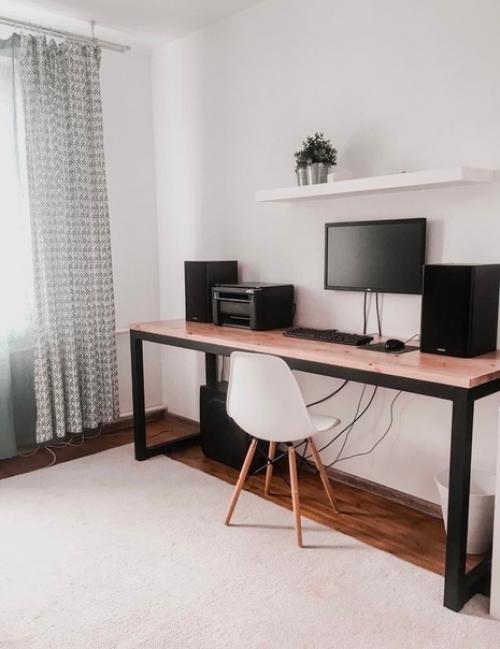 Я смастерил стильный стол для моей квартиры всего за несколько дней. 02