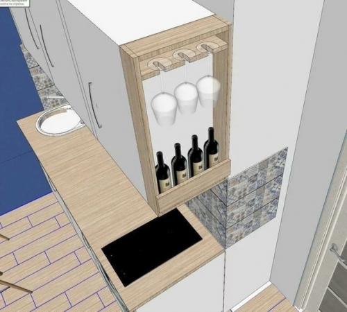 В интернете наткнулся на одну штуку, это полочка для вина.