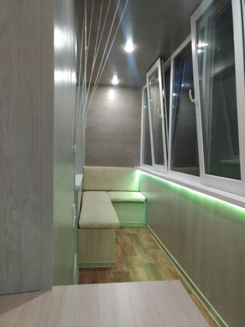 Потолок и стены ламинат - все делал супруг. 05