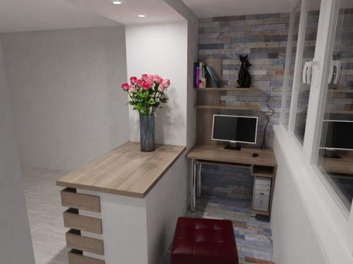 Решили объединить лоджию с комнатой, теперь пространства побольше стало. 02