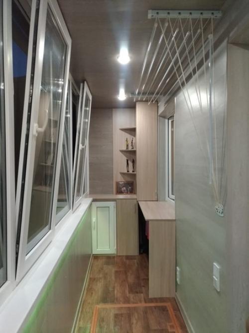 Потолок и стены ламинат - все делал супруг. 04