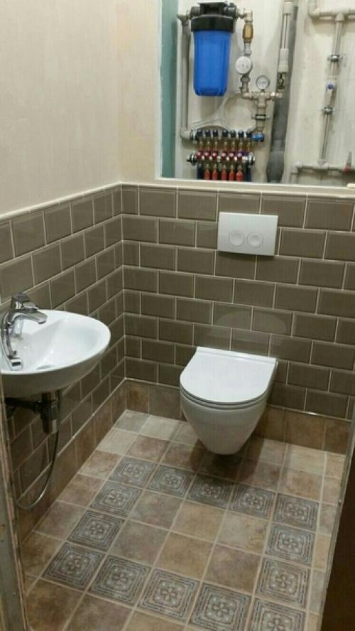 Результат проделанной работы по ремонту туалета в моей квартире показываю. 06