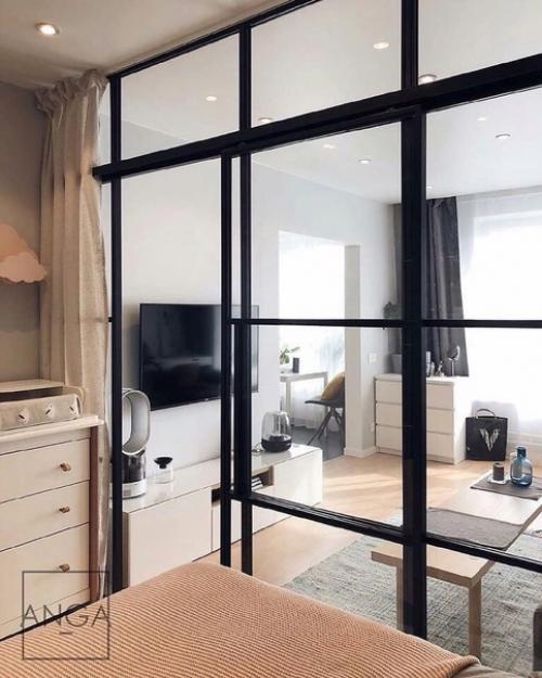 Однокомнатная квартира с весьма продуманным разграничением пространства. 03