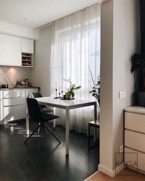 Однокомнатная квартира с весьма продуманным разграничением пространства. 07