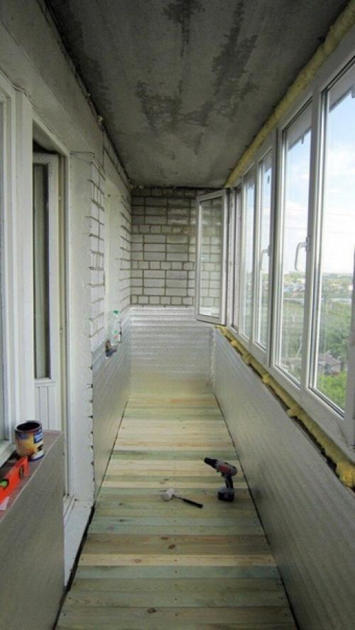 Процесс приведения в порядок нашей лоджии. 08