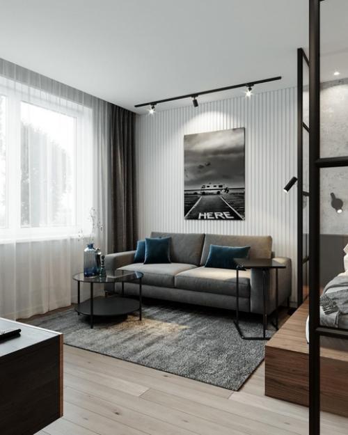 Это моя скромная холостяцкая студия. 01