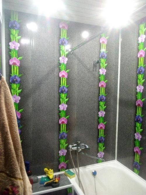 Задачи не стояло сделать что то вычурное, просто придать приятный вид ванной комнате с ограниченным бюджетом. 06